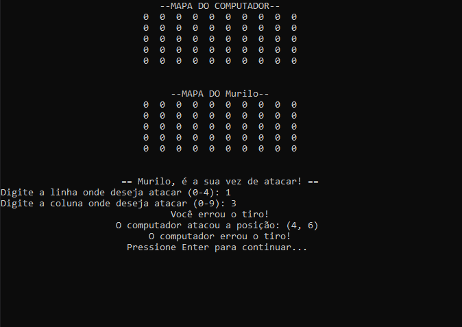 print do jogo de Jokenpo